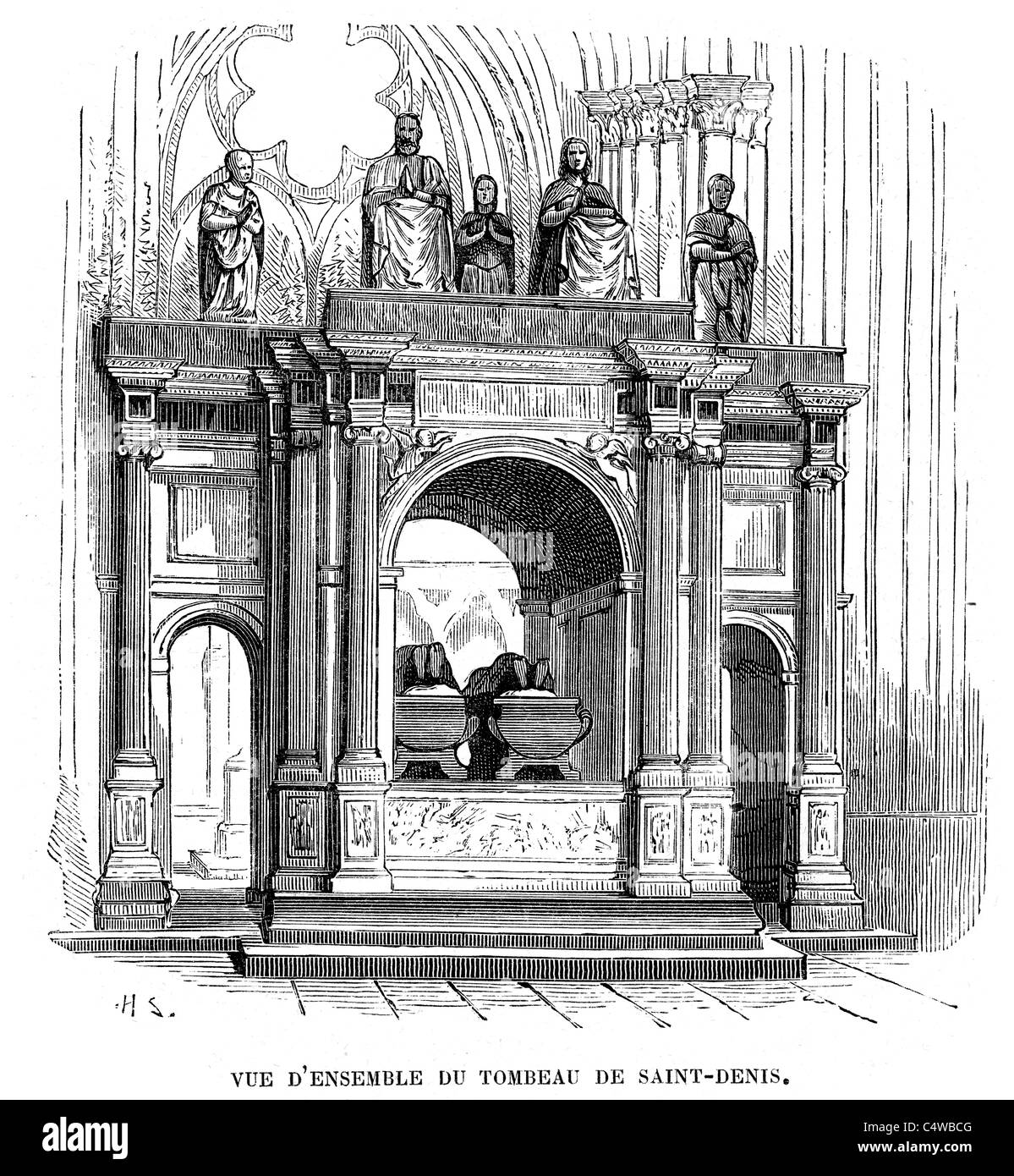 Tomb of SaintDenis Stock Photo Alamy