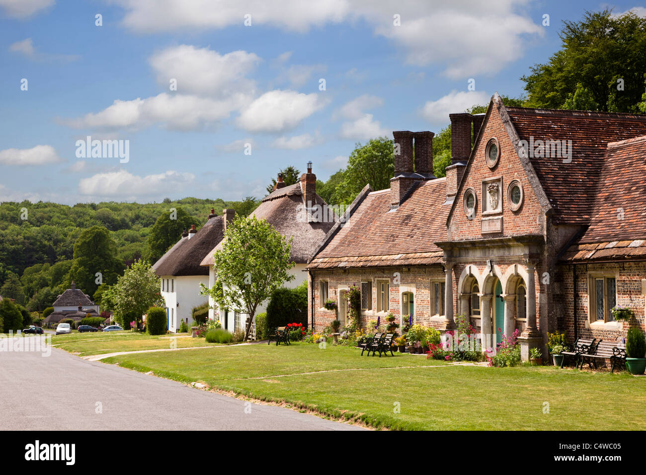 Milton Abbas Village Dorset High Resolution Stock Photography and