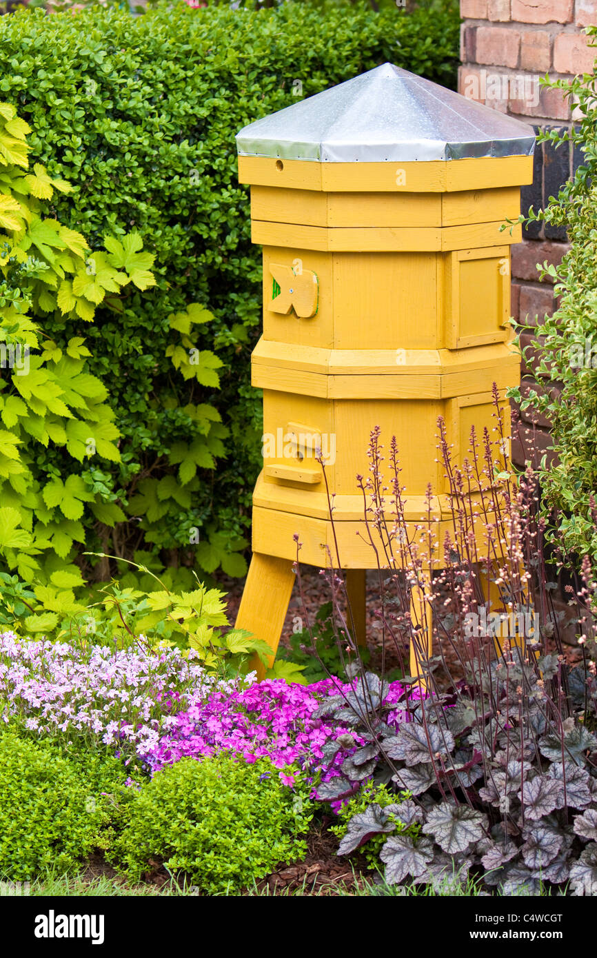 Bee hive, England, UK Stock Photo
