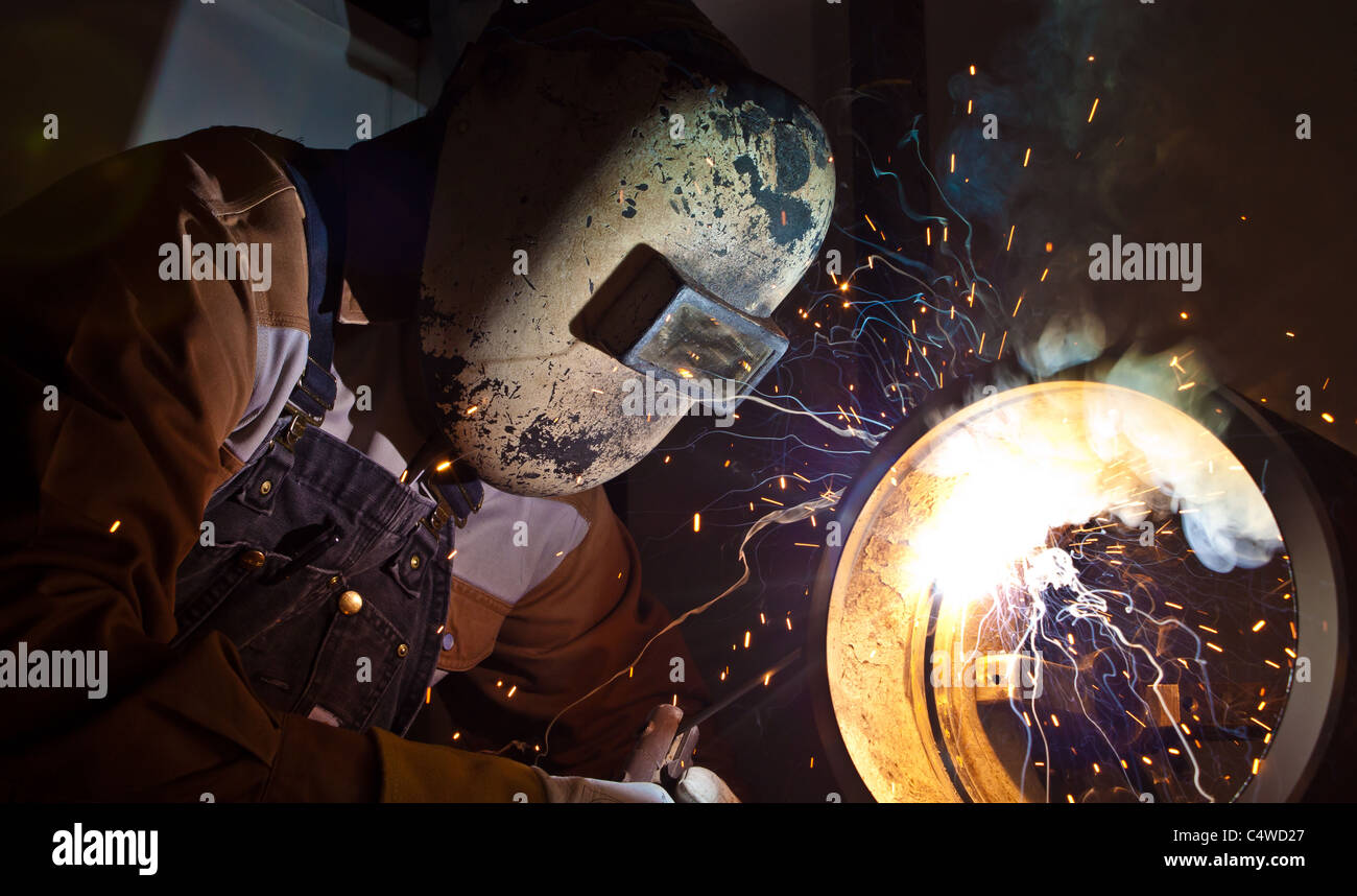 Craftsman welding Stock Photo