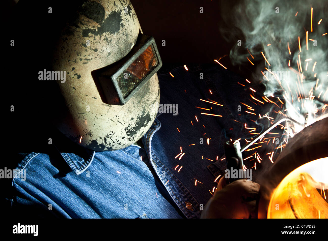 Craftsman welding Stock Photo