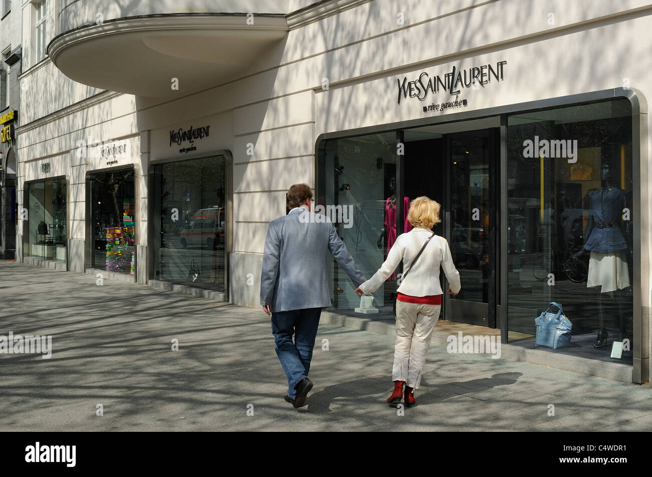 Yves Saint Laurent, designer boutique, Kurfuerstendamm 52, Charlottenburg,  Wilmersdorf district, Berlin, Germany, Europe Stock Photo - Alamy