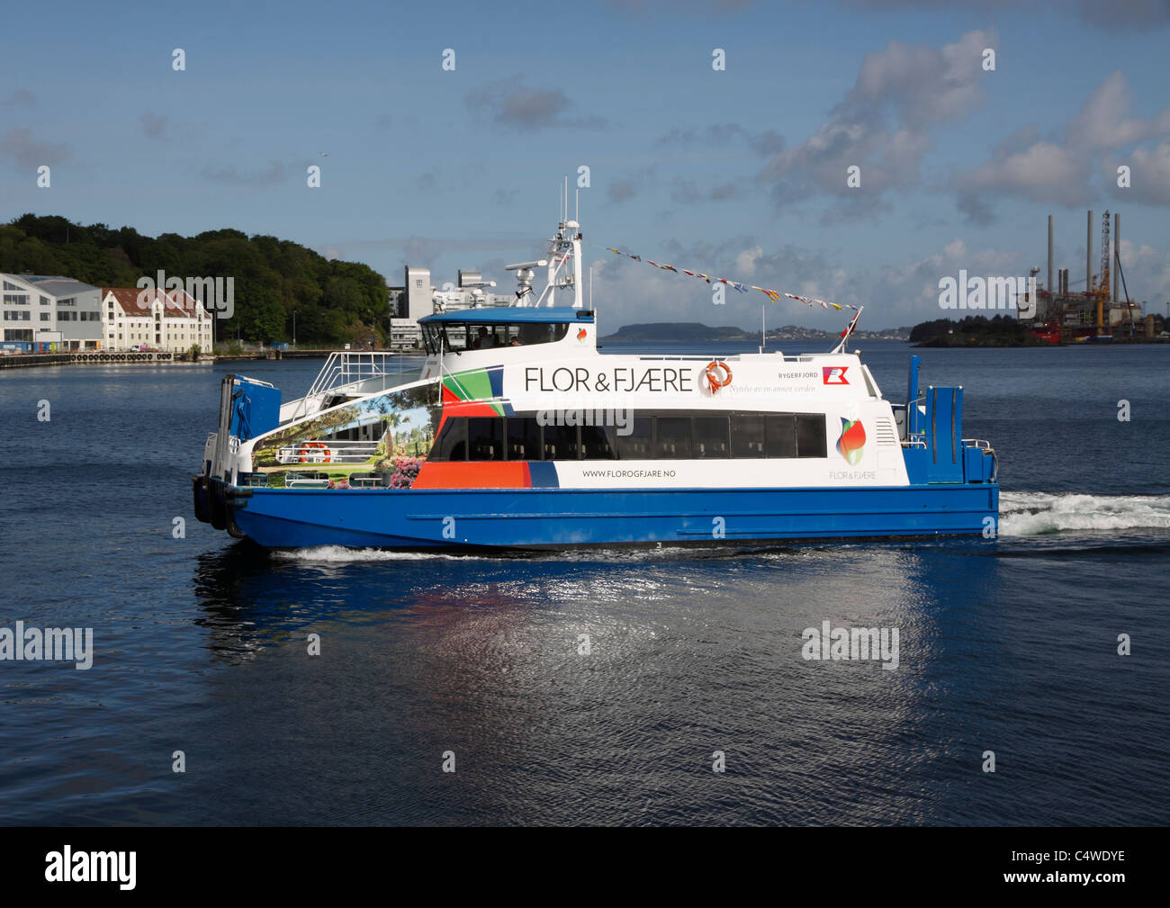 Flor & Fjaere Ferry serving Stavanger Norway Stock Photo