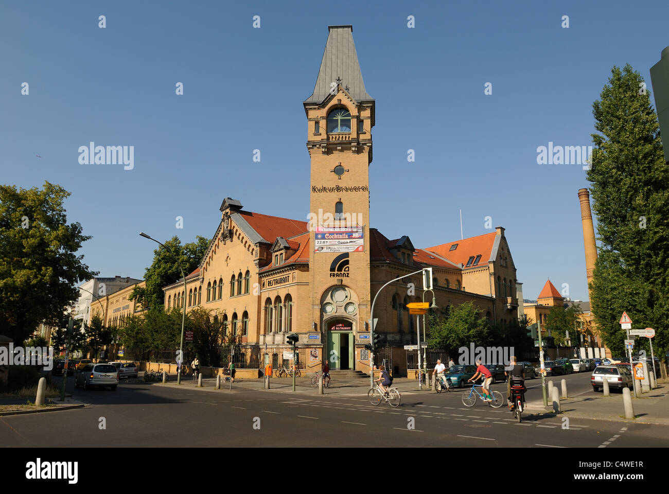 Kulturbrauerei, Frannz Club, Schoenhauser Allee, Sredzkistrasse, Prenzlauer Berg district, Pankow, Berlin, Deutschland, Europa Stock Photo