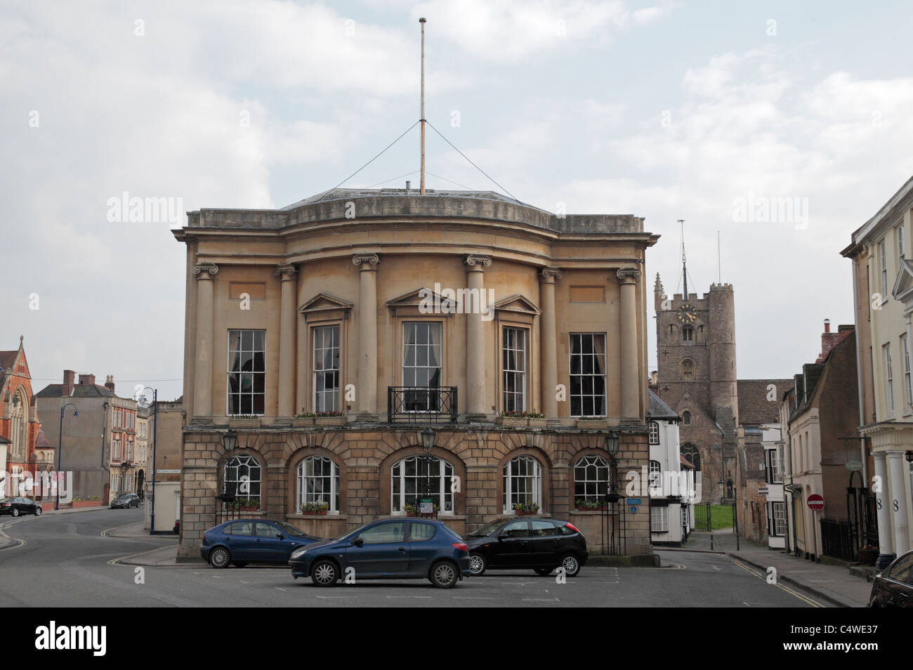 The Town Hall, built by Thoma Baldwin in 1804, in Devizes, Wiltshire