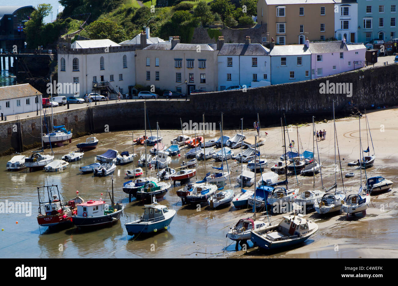 Tenby Harbour, Pembrokeshire, Wales, UK Stock Photo