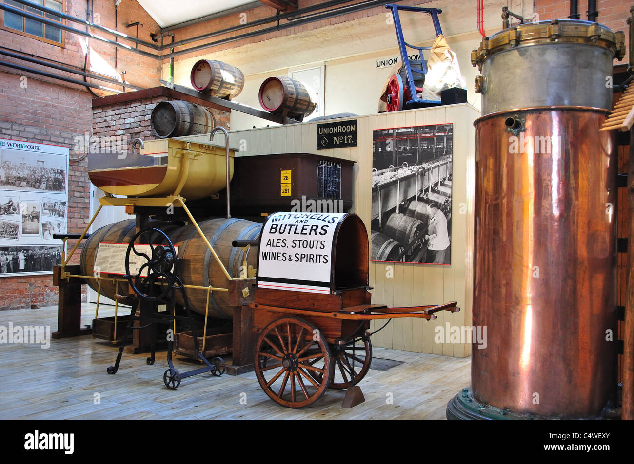 Old Brewing equipment, The National Brewery Centre, Horninglow Street, Burton upon Trent