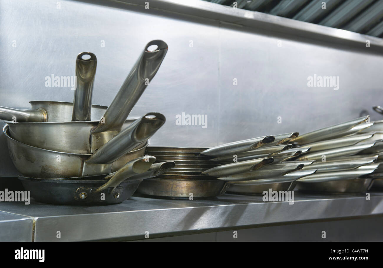 Large cooking pans hi-res stock photography and images - Alamy