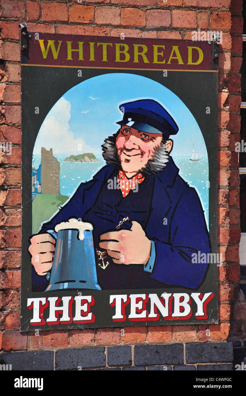 Vintage pub sign, The National Brewery Centre, Horninglow Street, Burton upon Trent, Staffordshire, England, United Kingdom Stock Photo