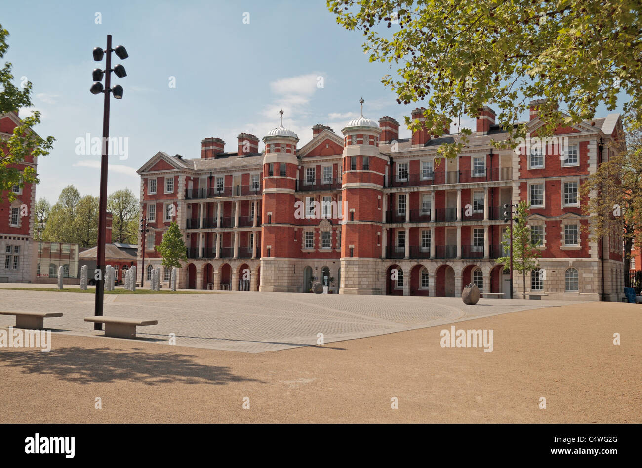 The grounds of Chelsea College of Art & Design, London, England Stock