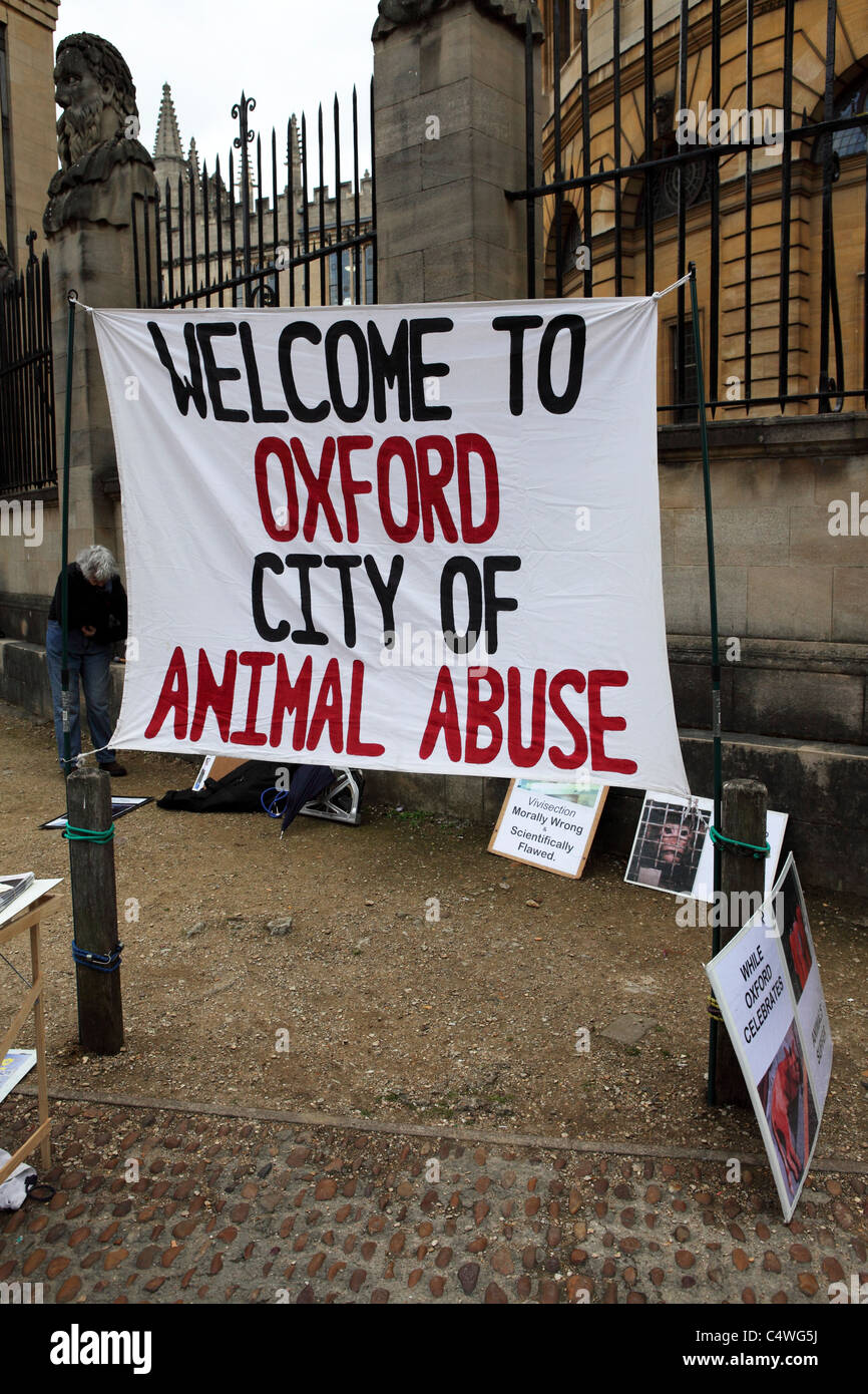 A protest by an animal rights group in the centre of Oxford in England Stock Photo - Alamy A protest by an animal rights group in the centre of Oxford in England Stock Photo - Alamy