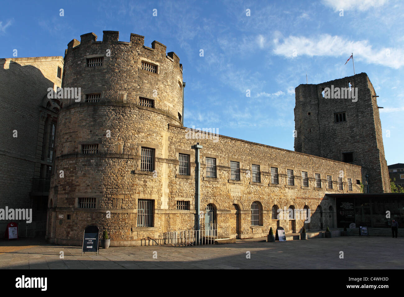 Oxford Castle in Oxford, England. Stock Photo