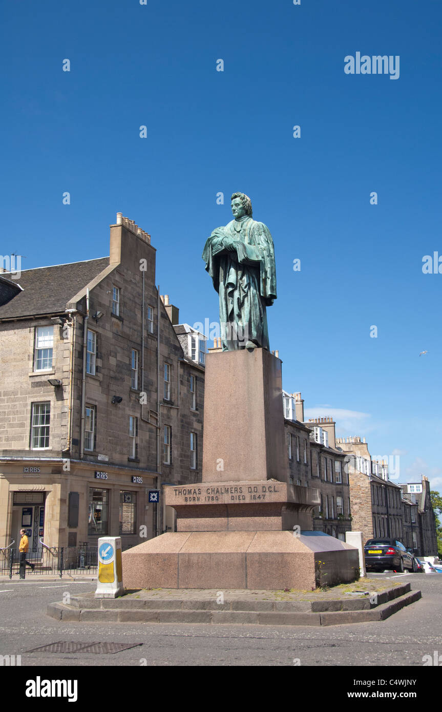 Scotland, Edinburgh. Historic Street, statue of Thomas Chalmers