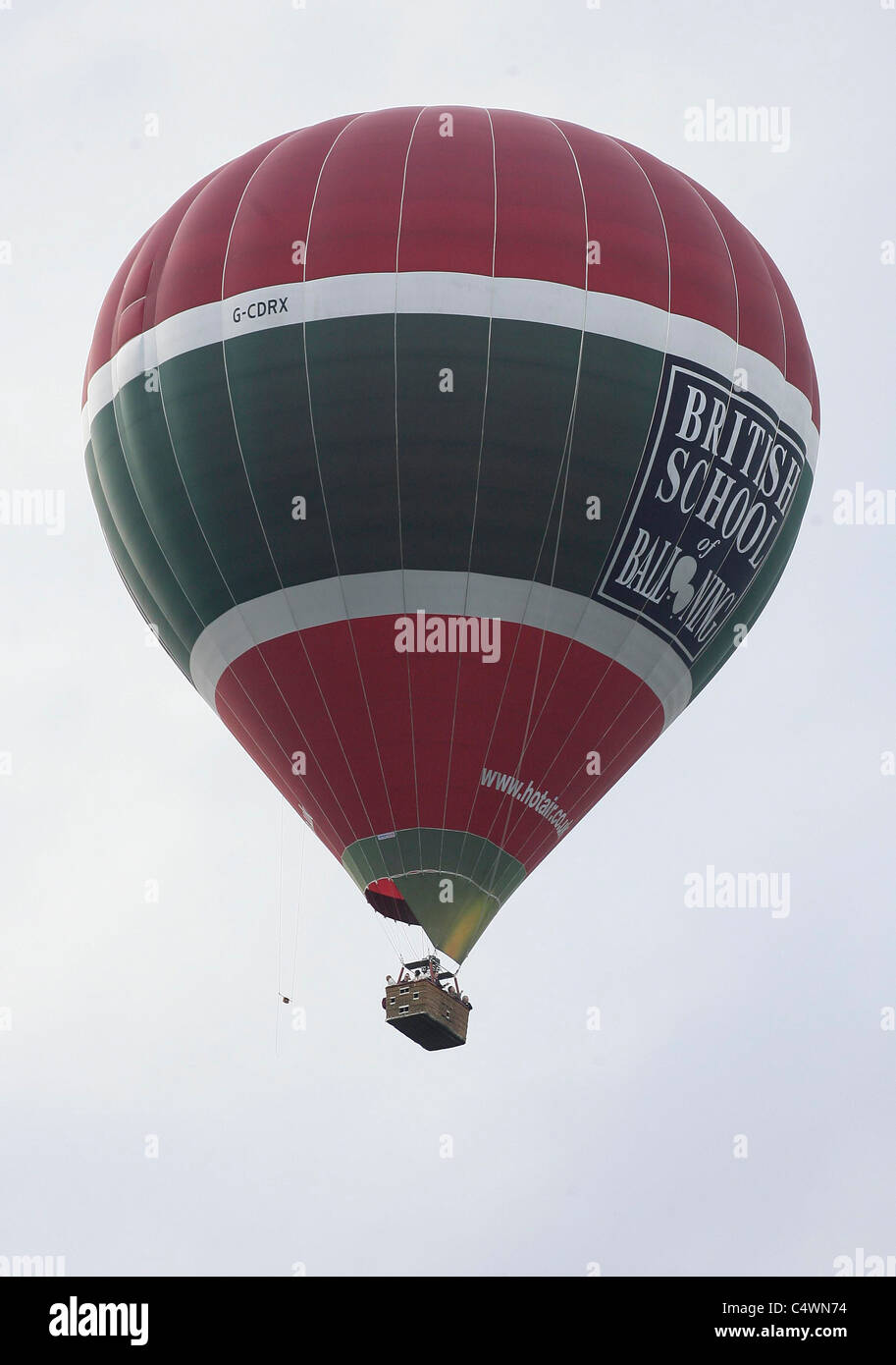 British school of Ballooning.  Picture by James Boardman. Stock Photo