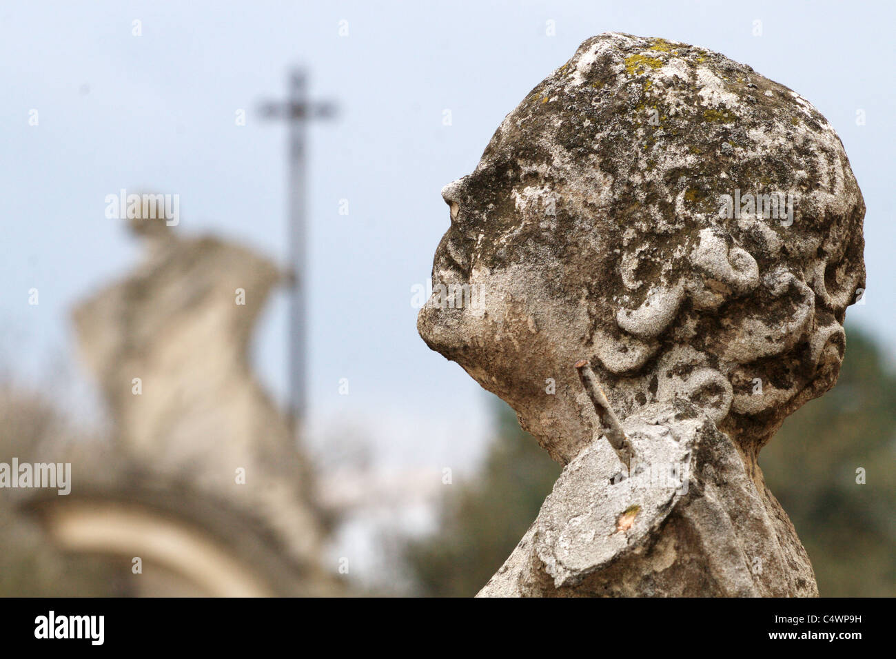 Old scared statue in Lviv Ukraine Stock Photo Alamy
