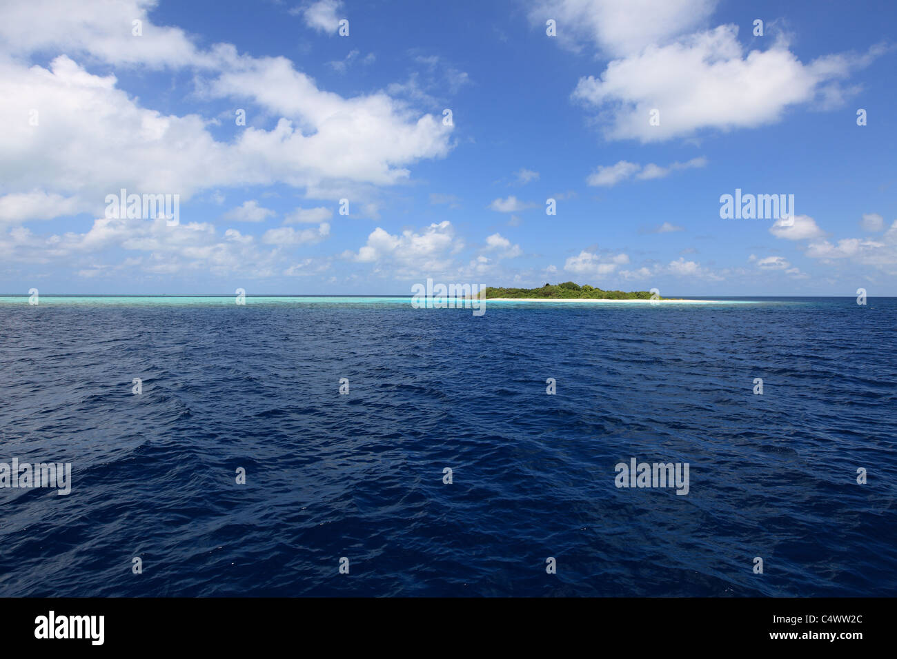 View of Tropical Deserted island Stock Photo