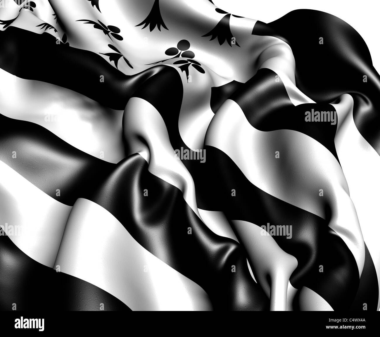 Flag of Bretagne, France Stock Photo - Alamy