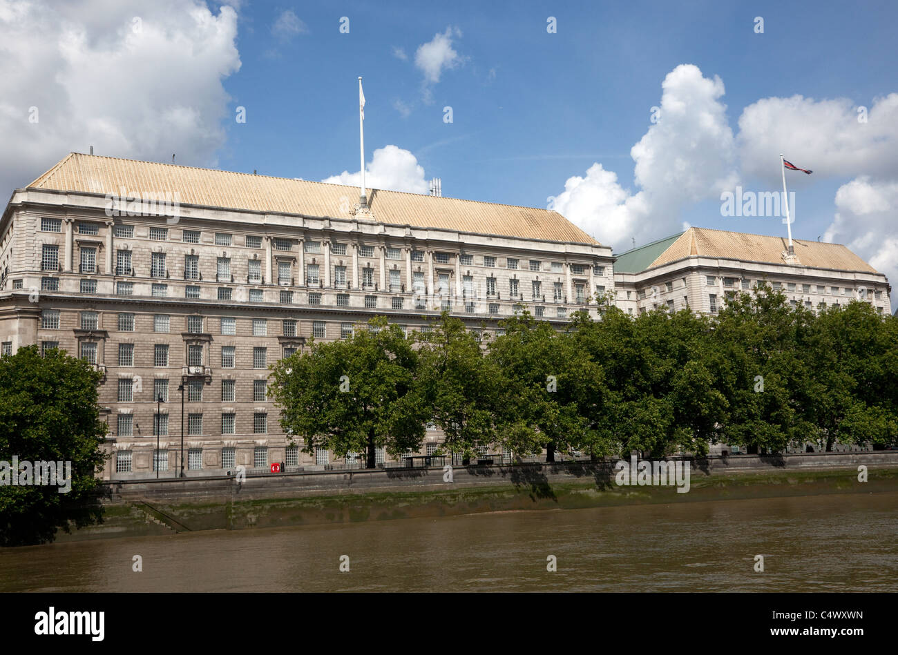 Thames House, Millbank, London home of the MI5 security service Stock Photo