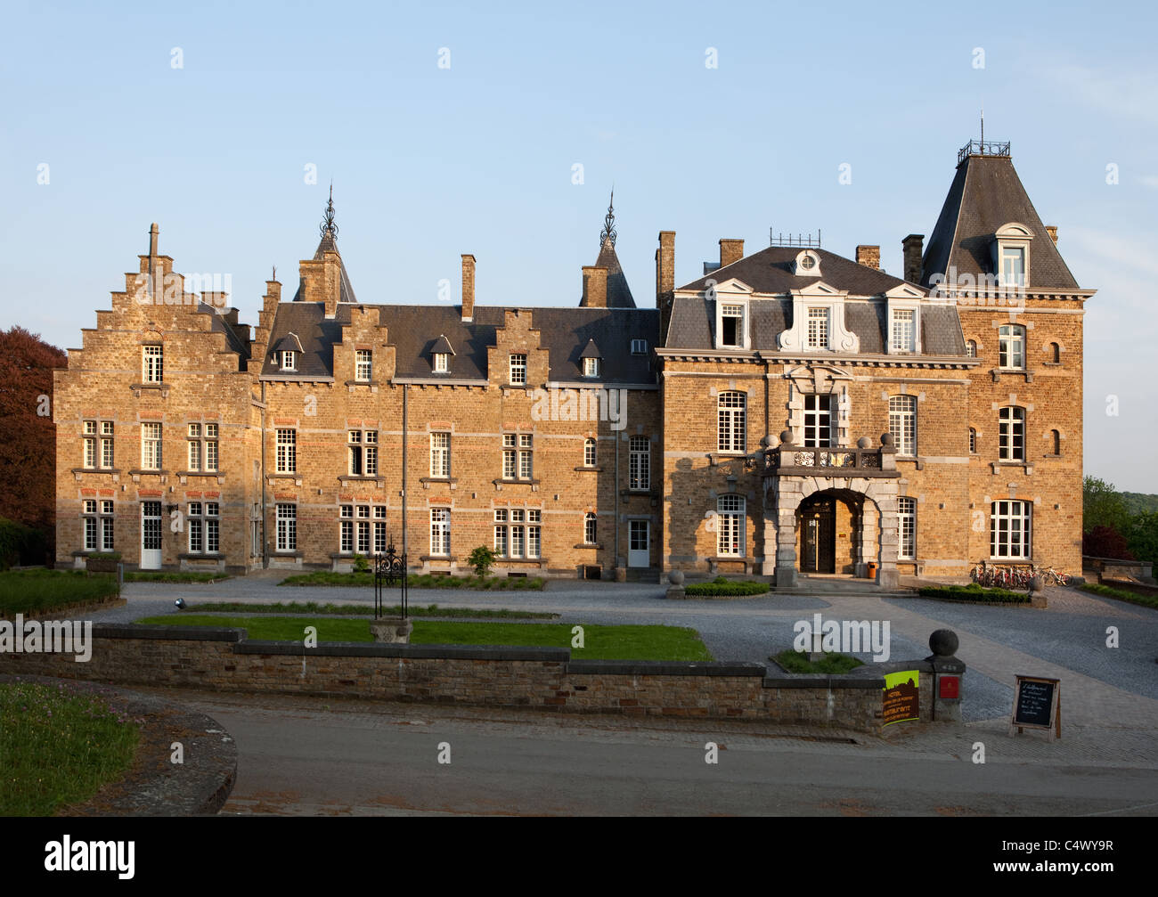 Hotel Château de la Poste castle, Domaine de Ronchinne, Maillen, Namur, Wallonia, Belgium, Europe Stock Photo
