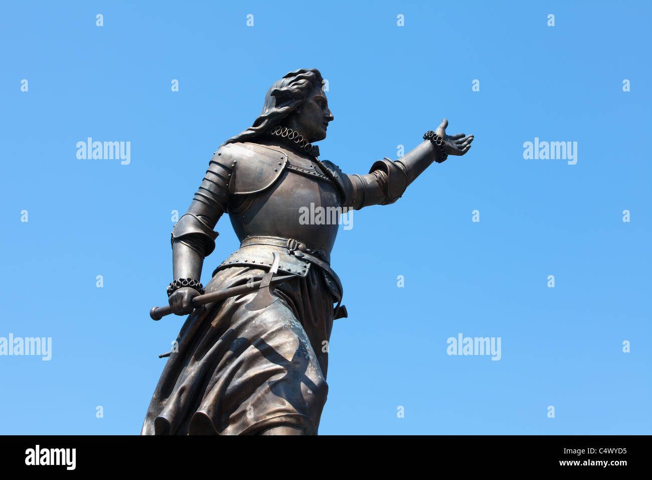 The statue of Christine de Lalaing, Grand Place, Tournai, Province Hainaut,  Wallonia, Belgium, Europe Stock Photo - Alamy