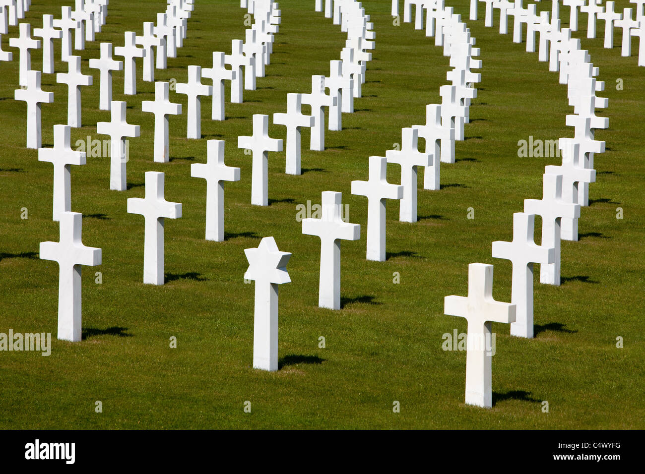 Henri-Chapelle American Cemetery and Memorial American war cemetery in Henri-Chapelle, Belgium, Europe Stock Photo