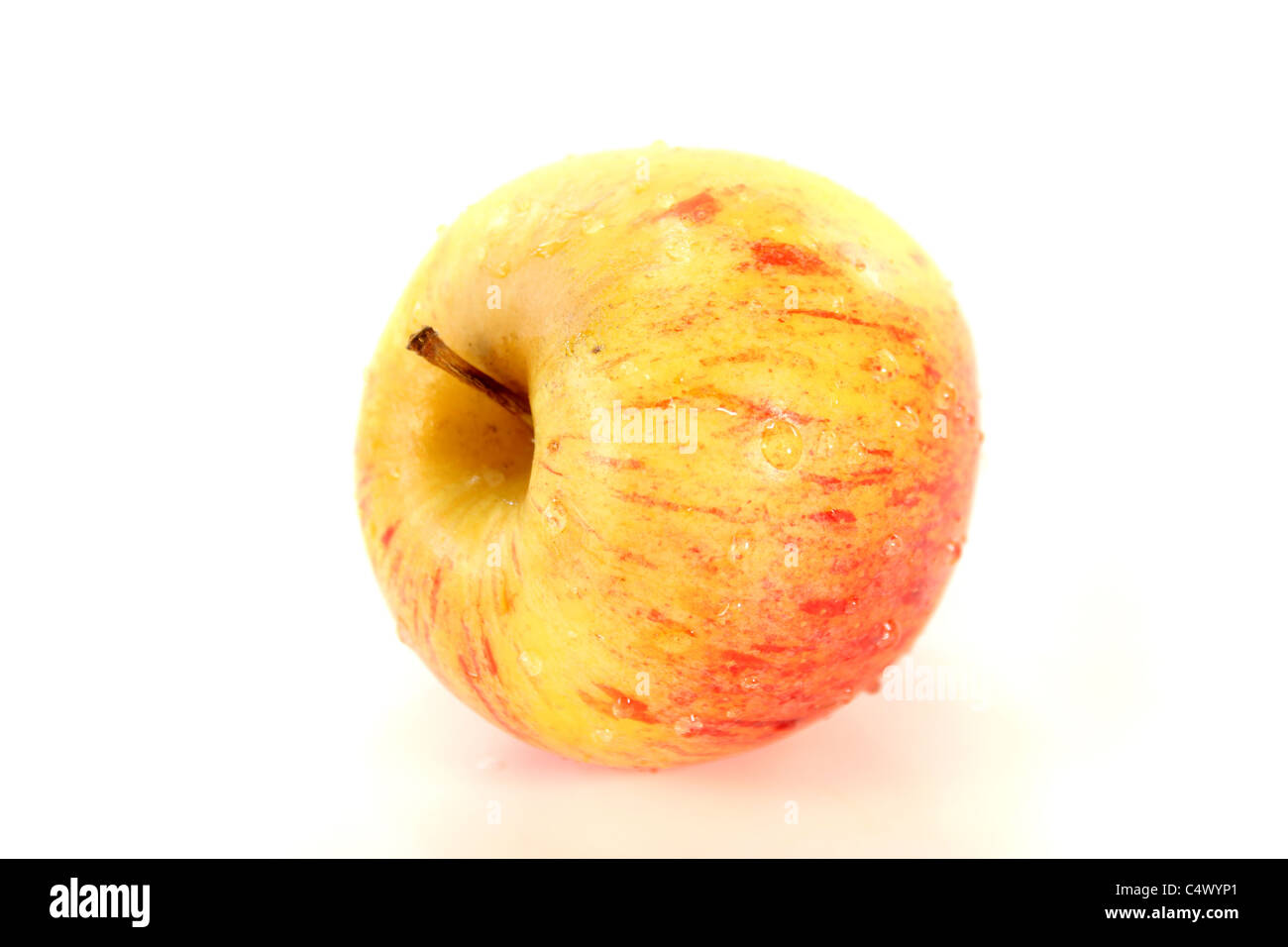 fresh red and yellow apple on white background Stock Photo - Alamy