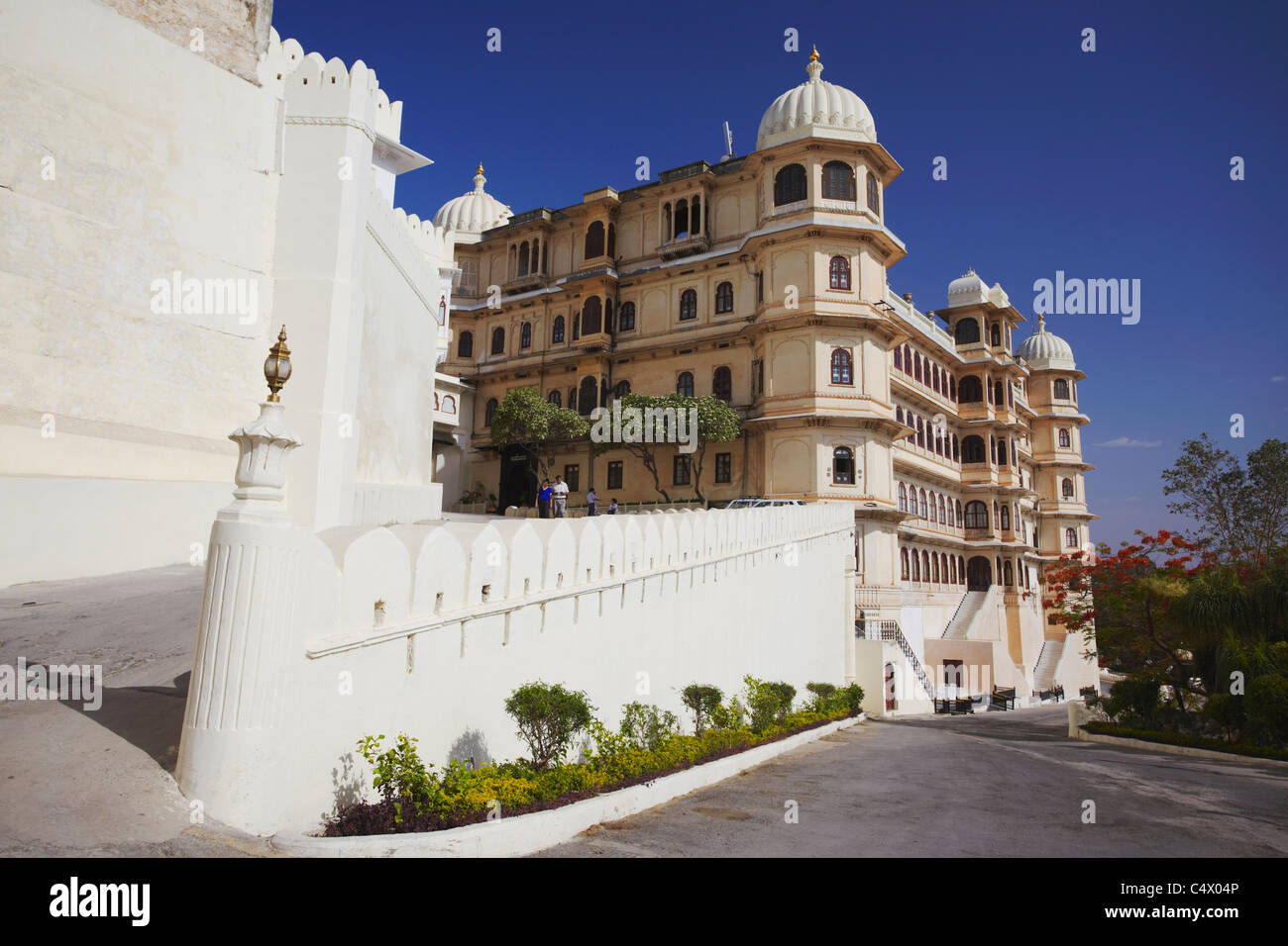 Fateh Prakash Palace Hotel inside City Palace complex, Udaipur, Rajasthan, India Stock Photo