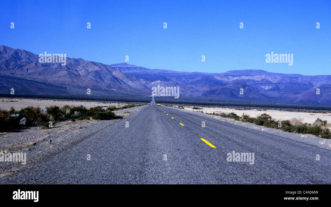 Open road Death Valley Nevada USA Stock Photo Alamy