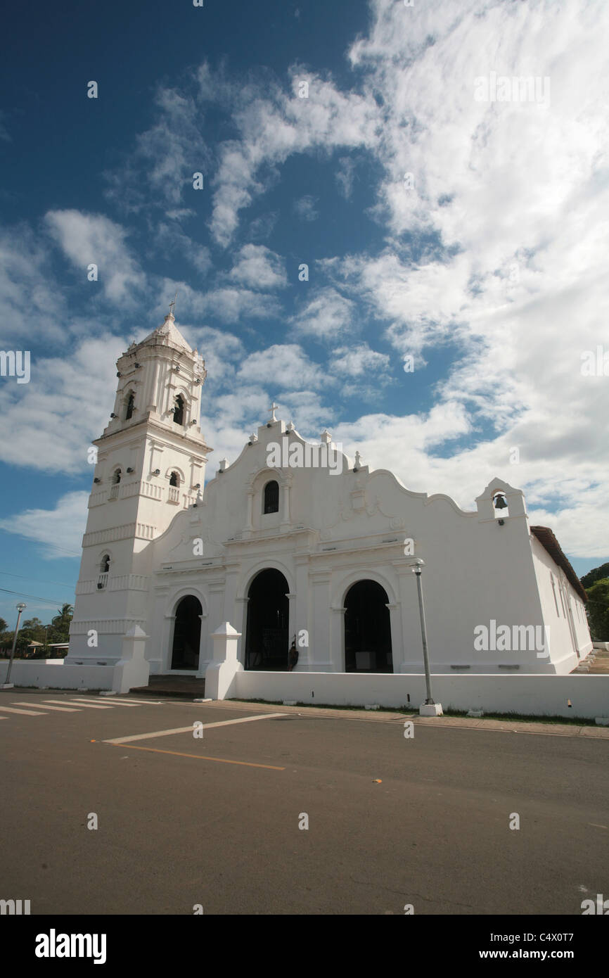 Santiago Apostol Church, Nata de los Caballeros, Cocle Province, Panama Stock Photo