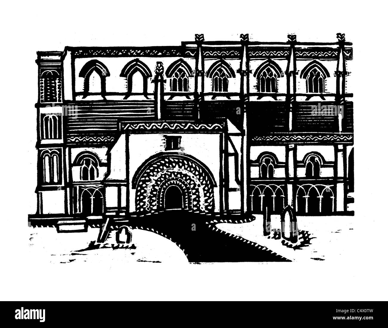 Malmesbury Abbey 600 Years Ago Vintage World Maps Wiltshire Family History