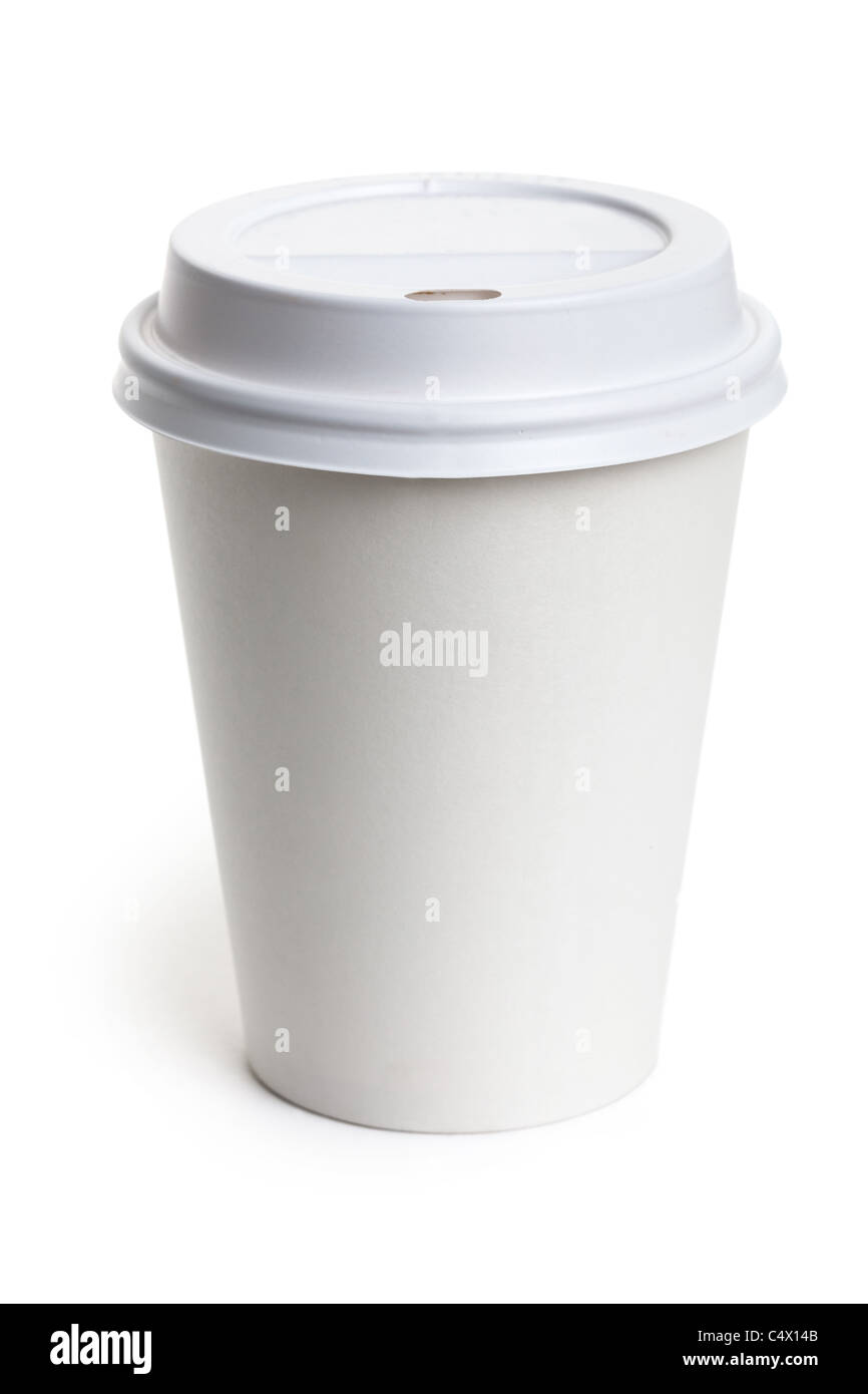 White Paper Cup close up Stock Photo - Alamy