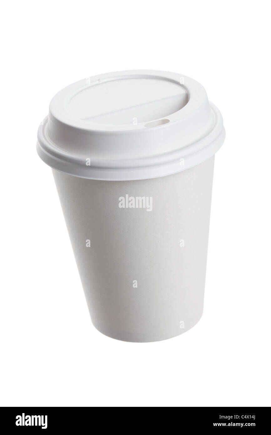 White Paper Cup close up Stock Photo - Alamy