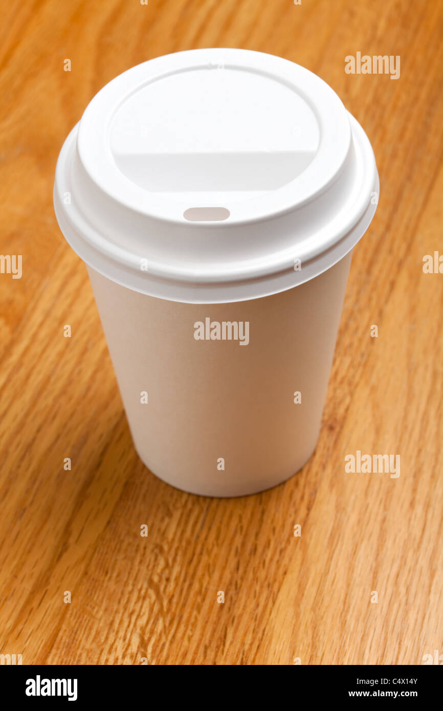 White Paper Cup close up Stock Photo - Alamy