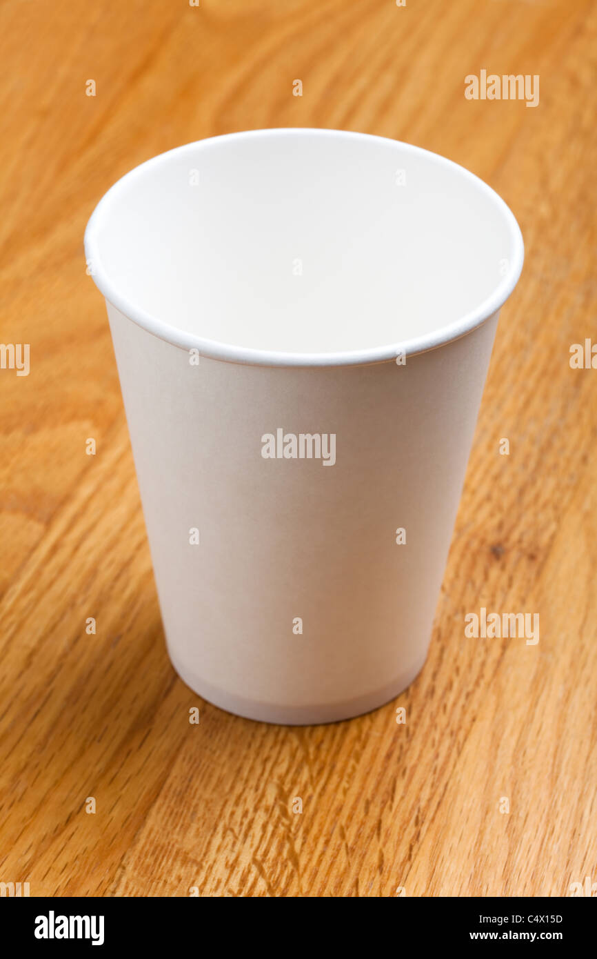 White Paper Cup close up Stock Photo - Alamy