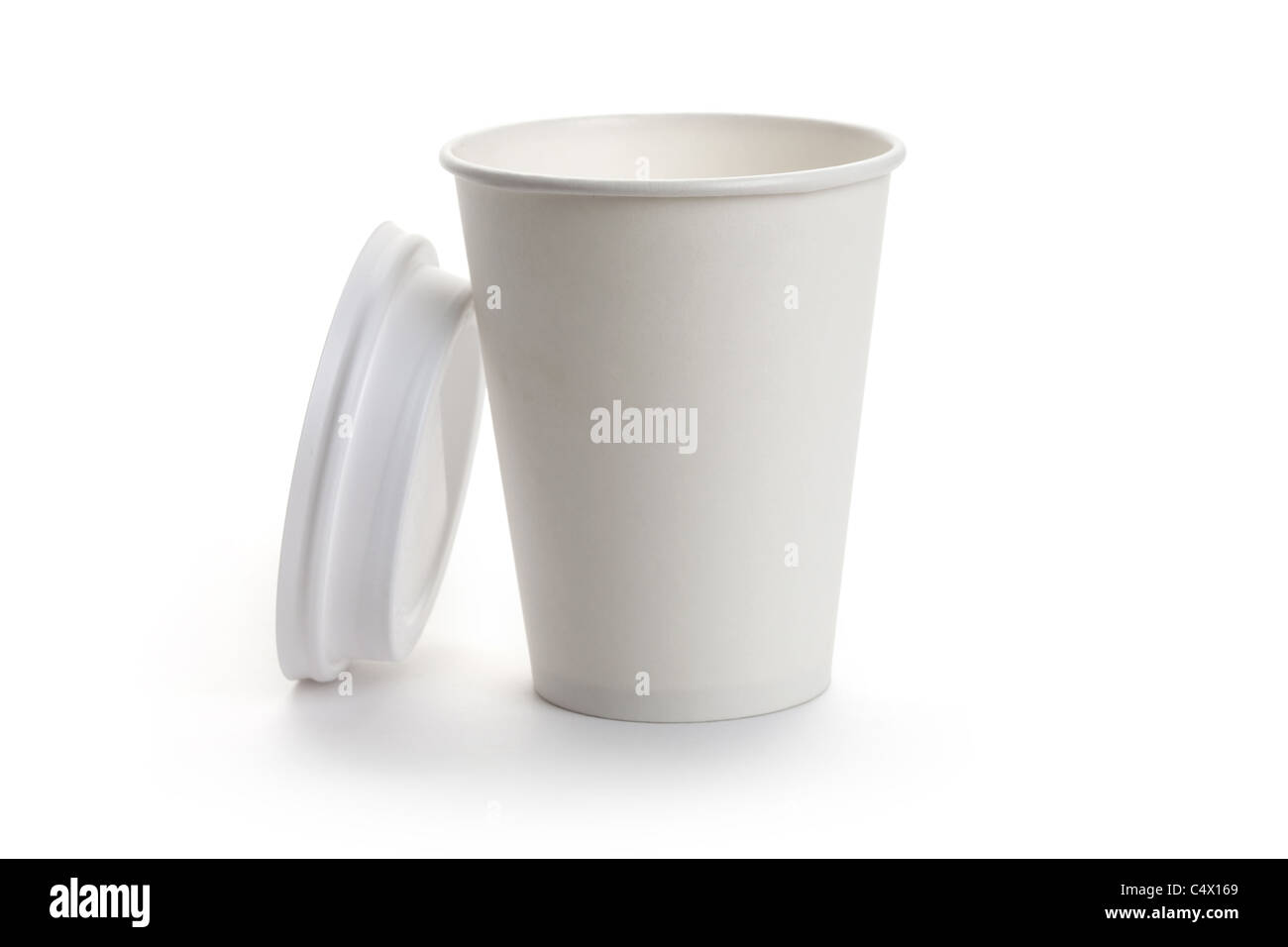 White Paper Cup close up Stock Photo - Alamy