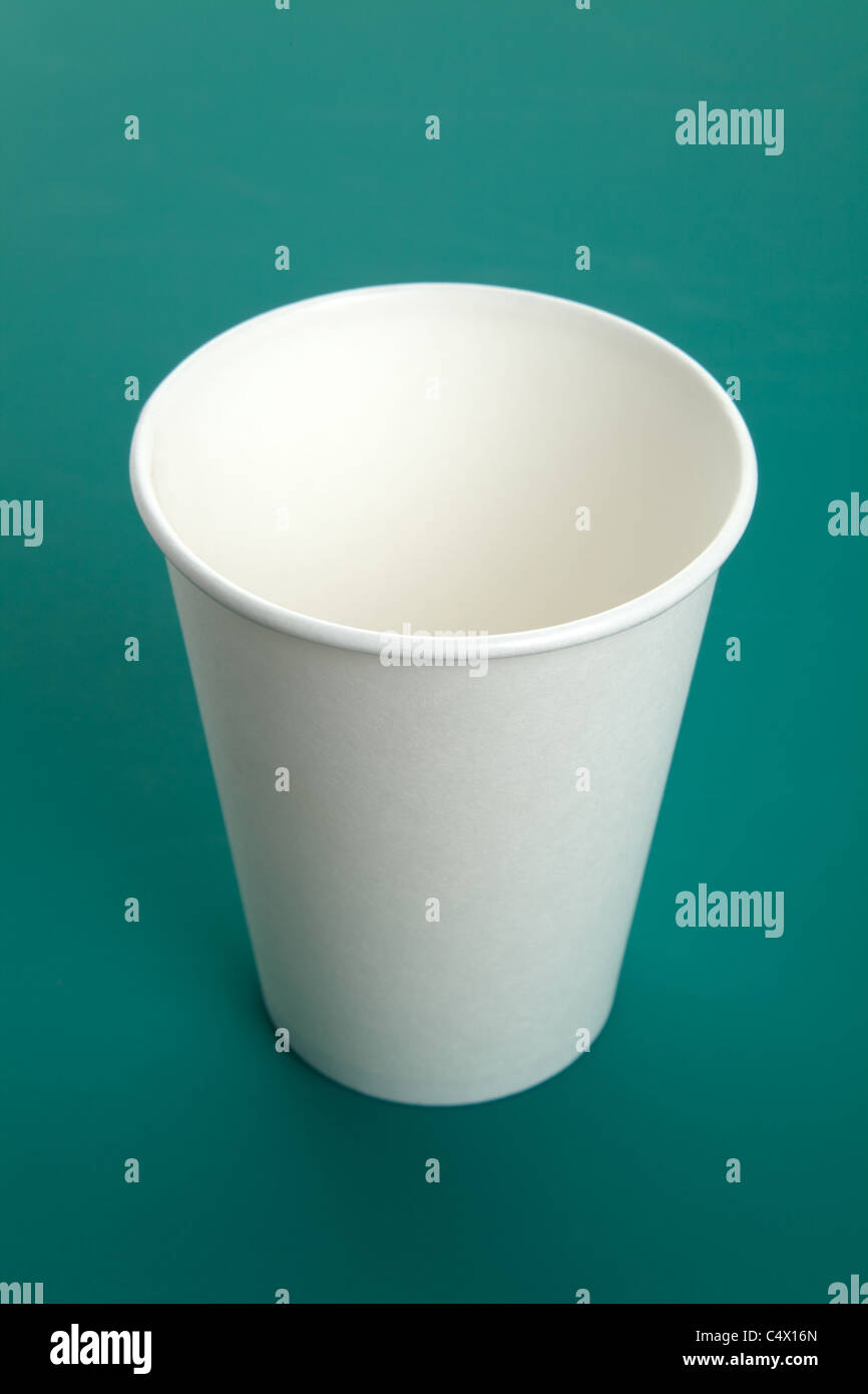 White Paper Cup close up Stock Photo - Alamy