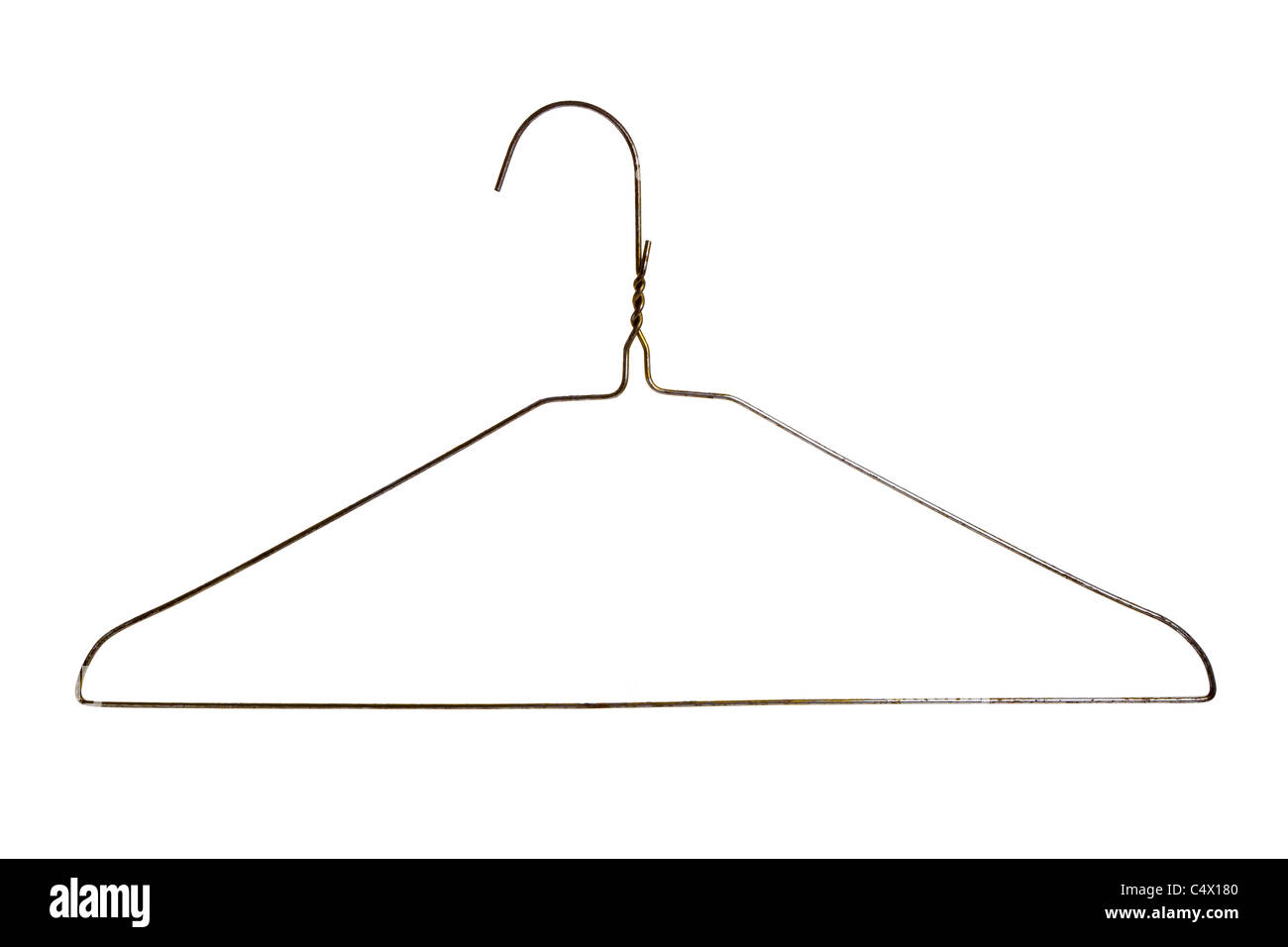 Clothes Hanger with white background Stock Photo