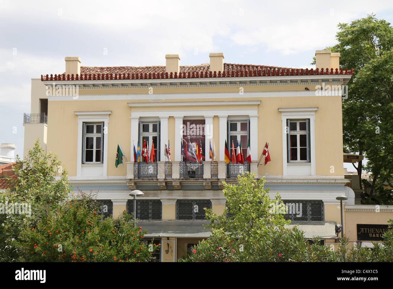 House in Athens, Greece, near the Acropolis, at the time exhibiting