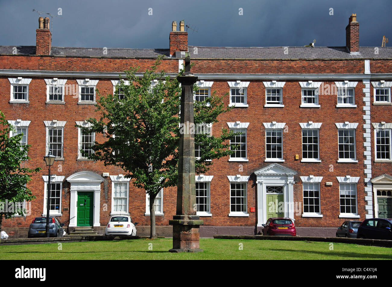 buildings in Abbey Square, Chester, Cheshire, England, United Kingdom Stock Photo Alamy