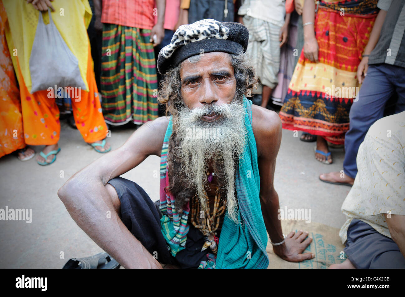 A Sufi fakir (holy man) at the Shah Ali shrine in Dhaka, Bangladesh ...