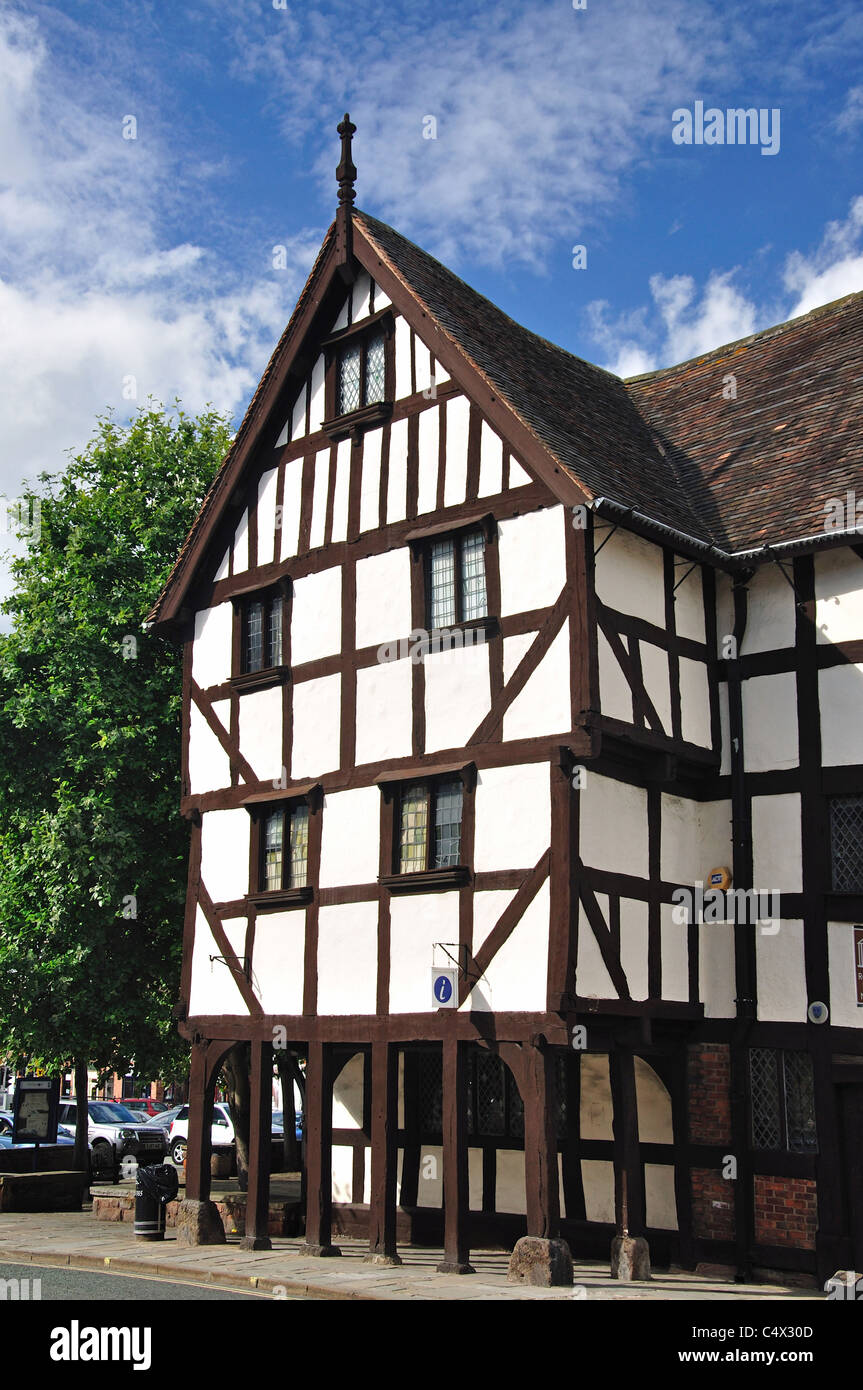 17th century Rowley's House, Barker Street, Shrewsbury, Shropshire, England, United Kingdom Stock Photo