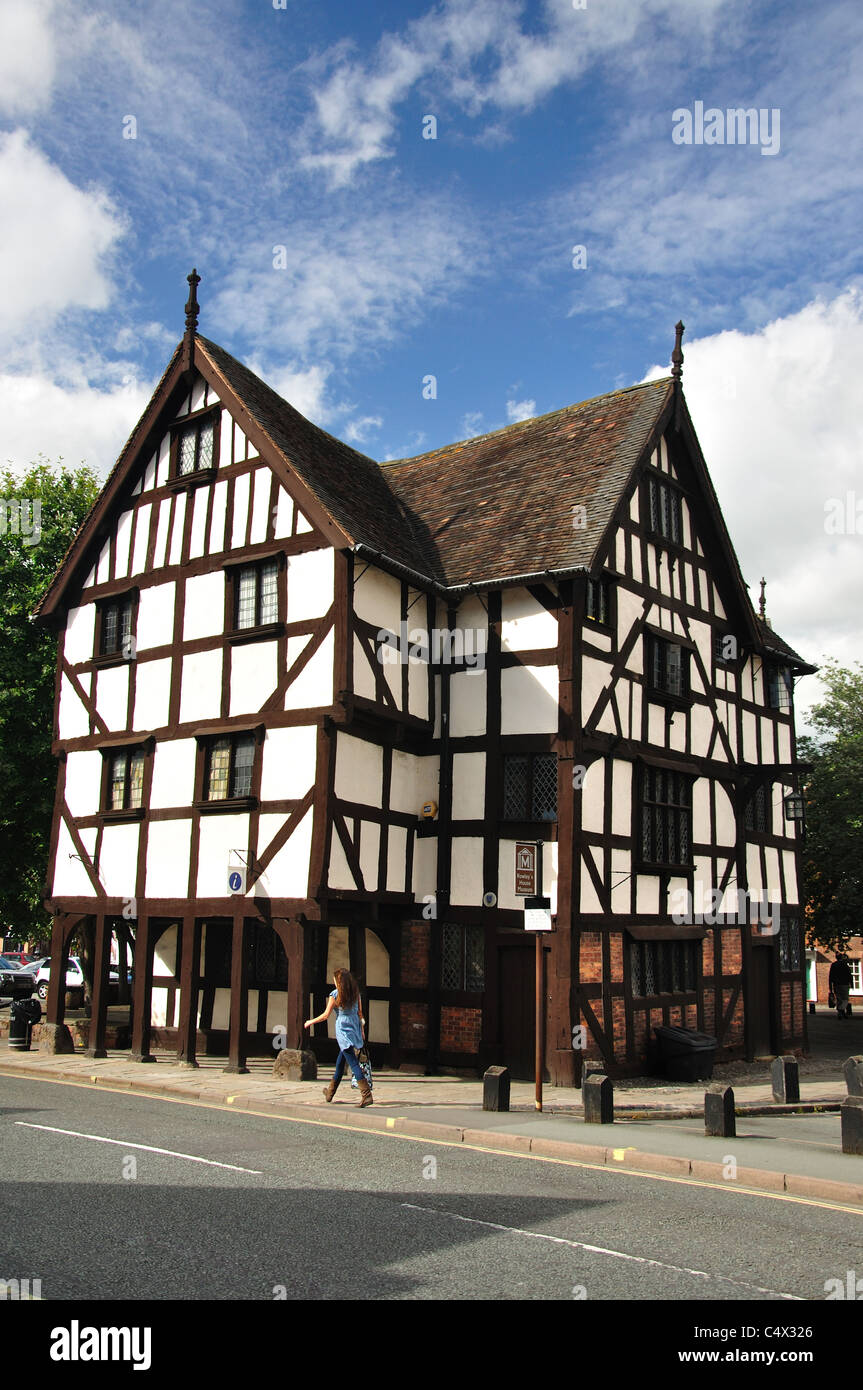 17th century Rowley's House, Barker Street, Shrewsbury, Shropshire, England, United Kingdom Stock Photo