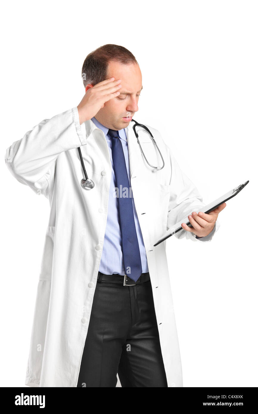 A medical doctor realizing a mistake Stock Photo - Alamy