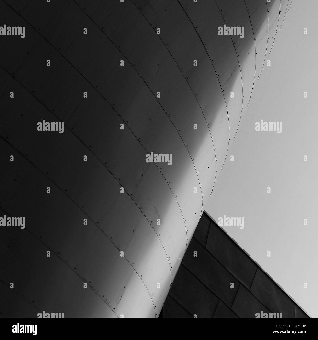 Contemporary Steel Architectural Detail. Stock Photo