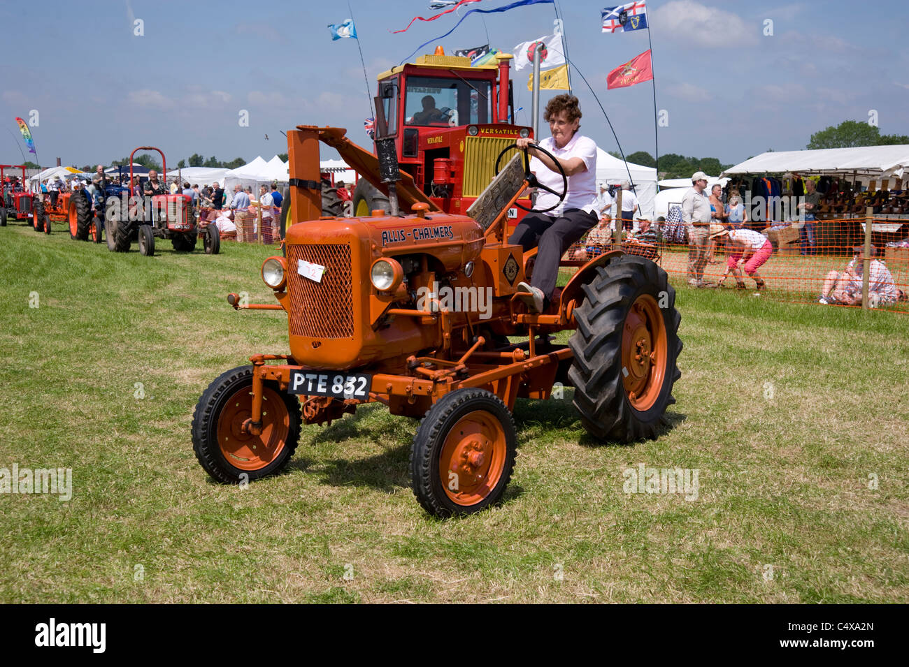 Allis-Chalmer's tractor Stock Photo