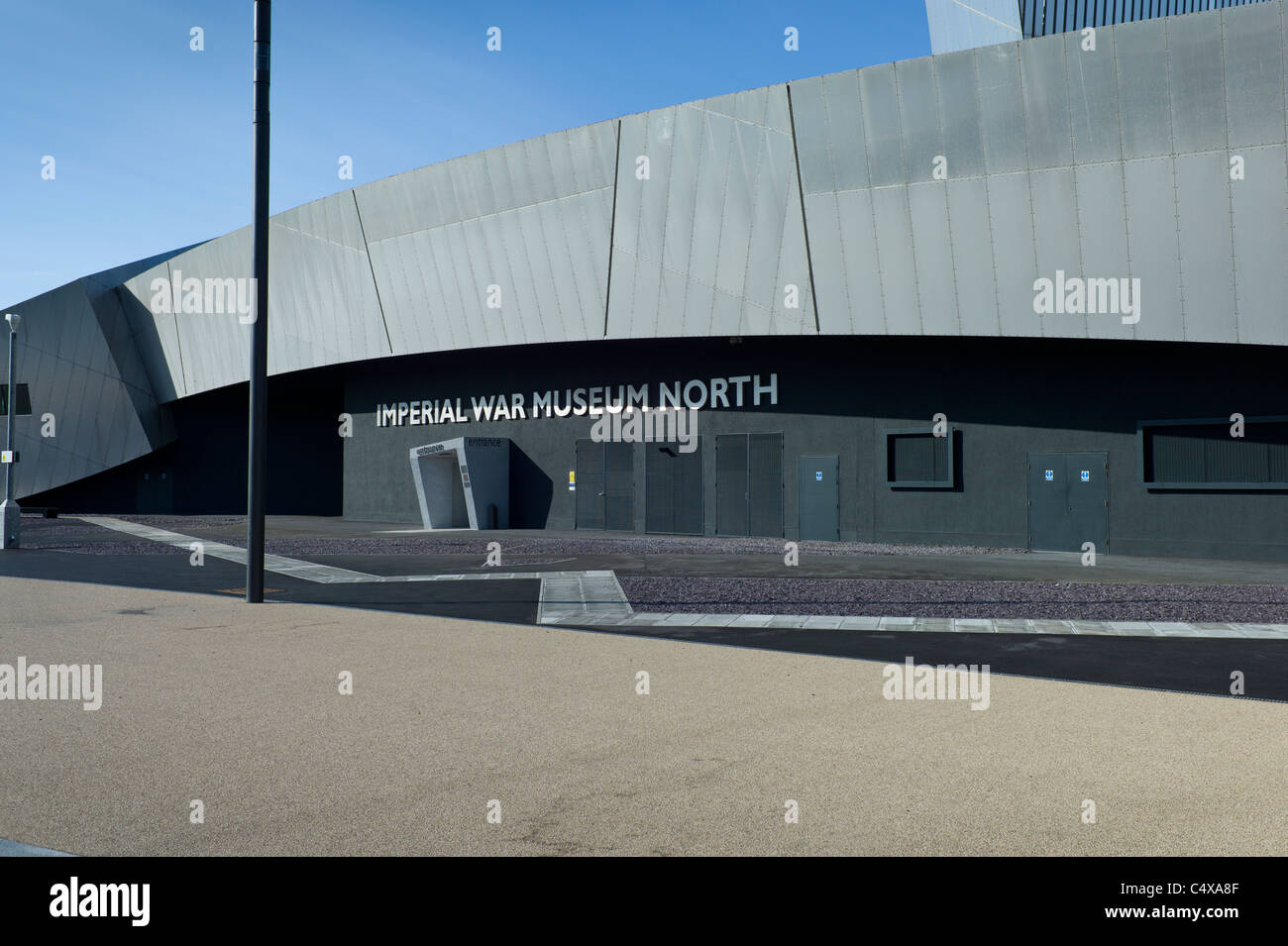 Imperial War Museum North, Salford Quays, Manchester Stock Photo - Alamy