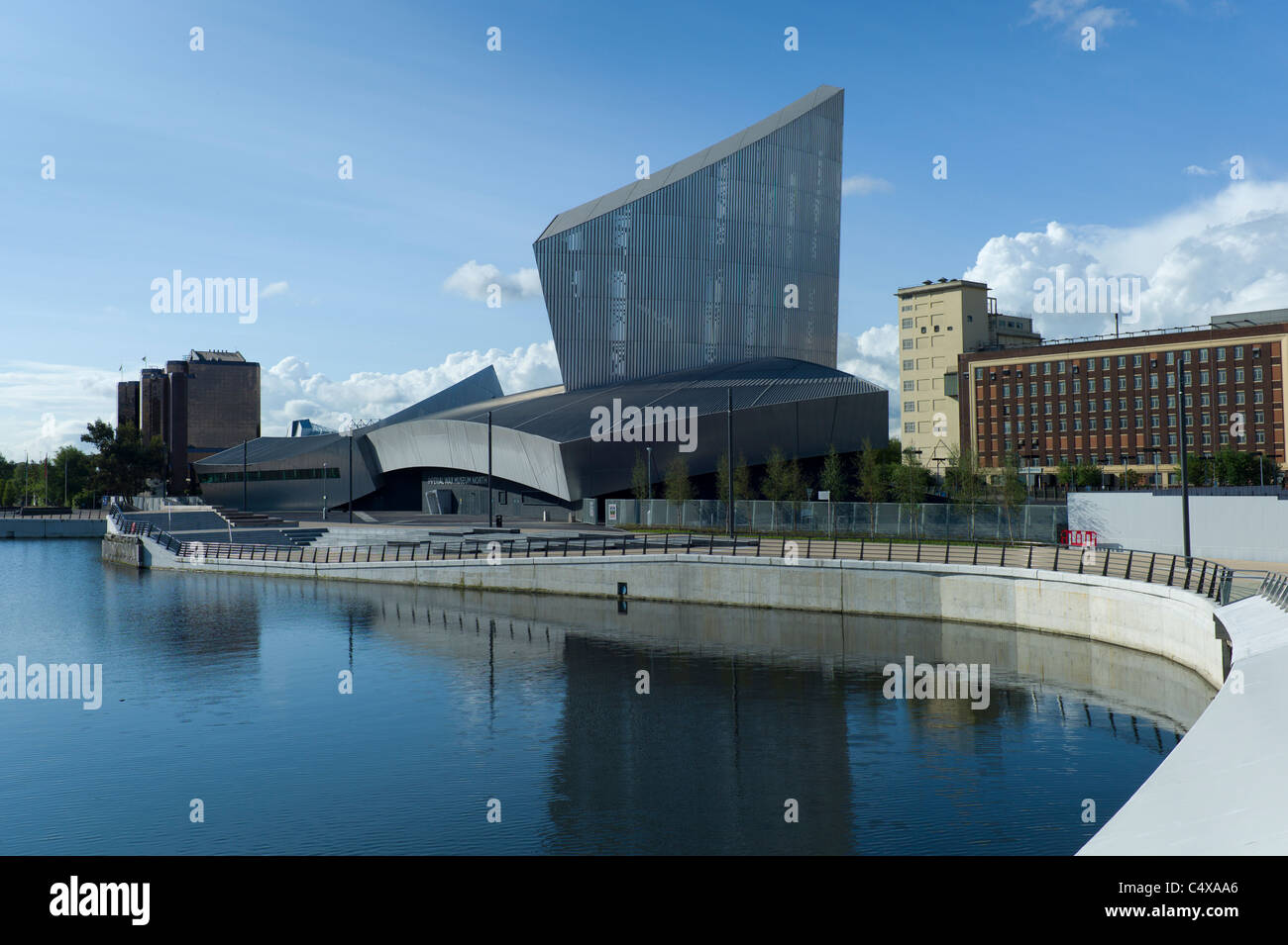 Imperial War Museum North, Salford Quays, Manchester Stock Photo - Alamy
