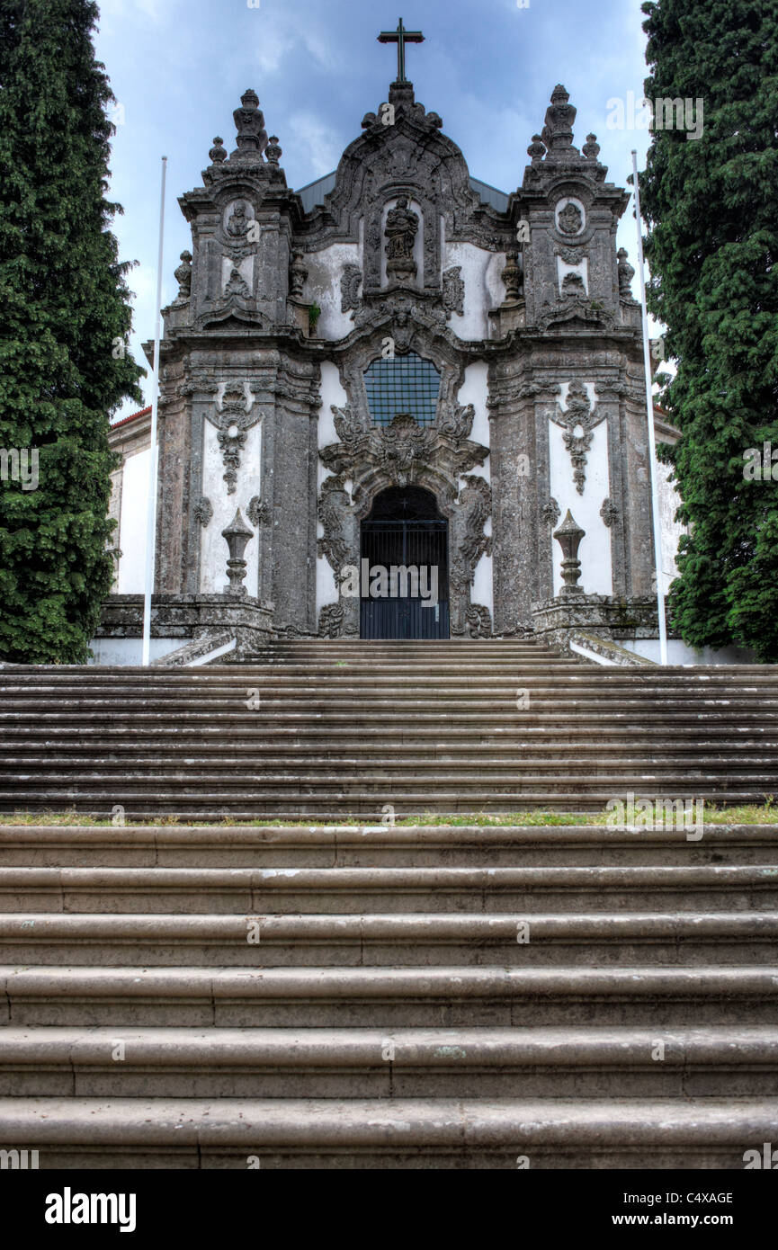 Falperra Church (Church of Santa Maria Madalena), Braga, Portugal Stock Photo