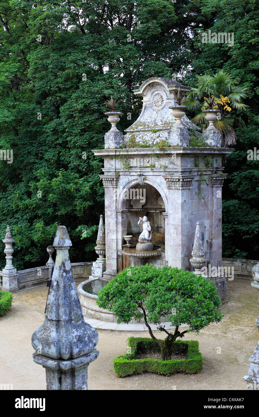 Nossa Senhora dos Remedios sanctuary, Lamego, Viseu, Portugal Stock Photo