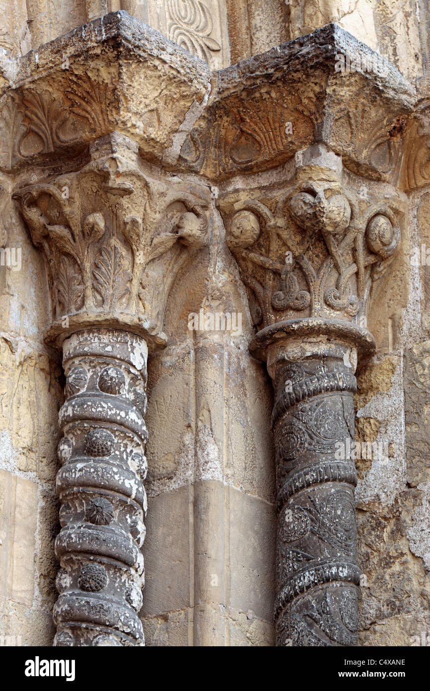 Romanesque Church of Santiago, Coimbra, Portugal Stock Photo